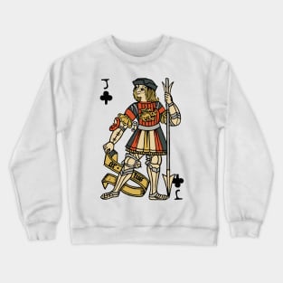 Character of Playing Card Jack of Clubs Crewneck Sweatshirt